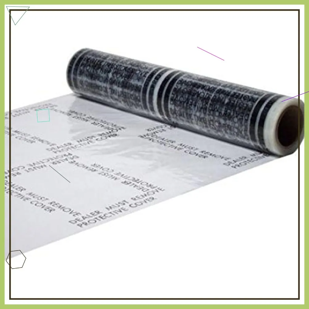 Hi-Tech Auto Adhesive Plastic Floor Mat, 4 mil, Perforated Every 24", 100 Mats/Roll, 24"x200'