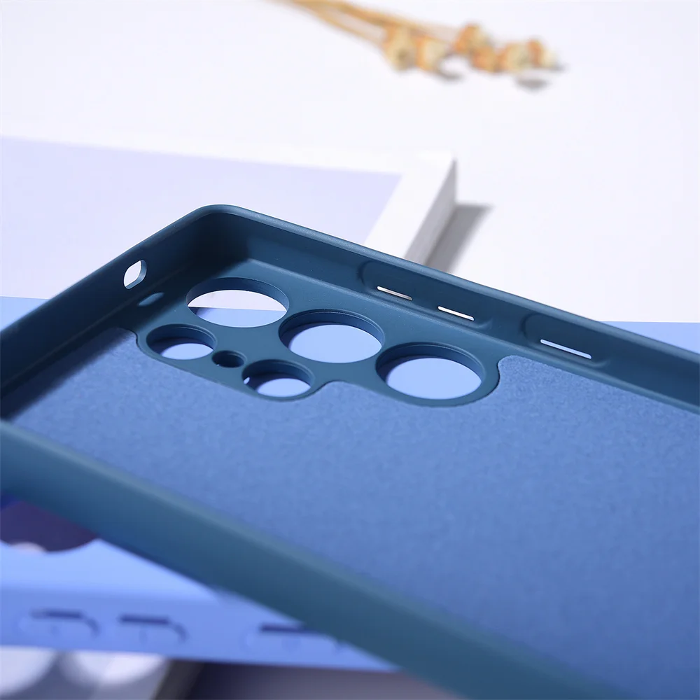 Soft TPU Mobile Phone Case Cover for Samsung Galaxy S25 Ultra/S25 Plus/S25 Ultra-thin Liquid Silicone Back Protective Shell S25+
