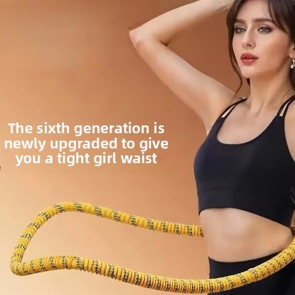 Aro de Hula Hoop Suave con Resorte para Pérdida de Peso, Adelgazamiento de Cintura y Abdomen, Uso Doméstico para Adultos, Compresión Abdominal, Quema de Grasa