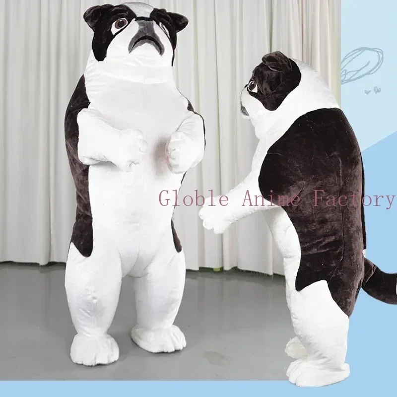 

2.6M Dog Inflatable Costume Birthday Party Role Play Funny Props Mascot Set Plush Doll Role Playing Dog Suit