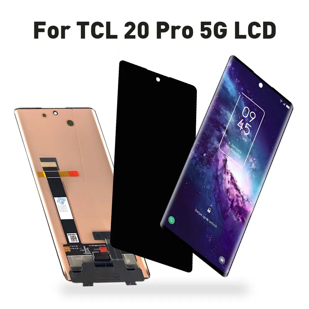 For TCL 20 PRO 5G T810H 6.67'' AMOLED LCD Display Touch Screen Assembly Digitizer Replacement 20 pro Smartphone repair Parts