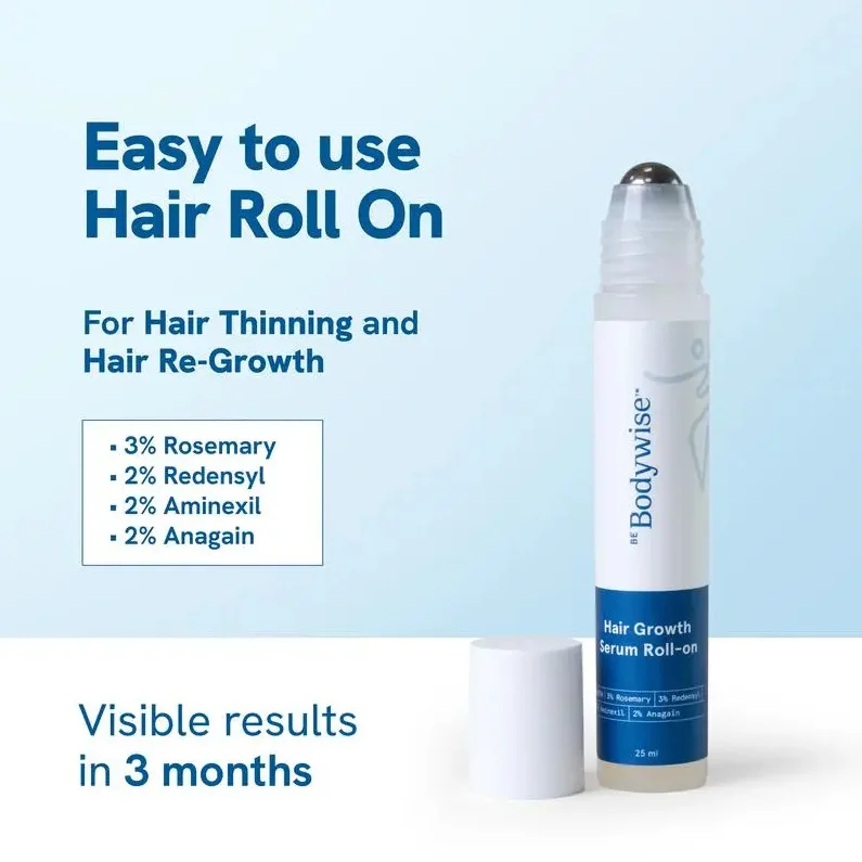 1-5pcs Rosemary Hair Serum Natural Plant Rolling Ball Essence Gently Nourishing Restore Healthy Hair Volume For All Hair