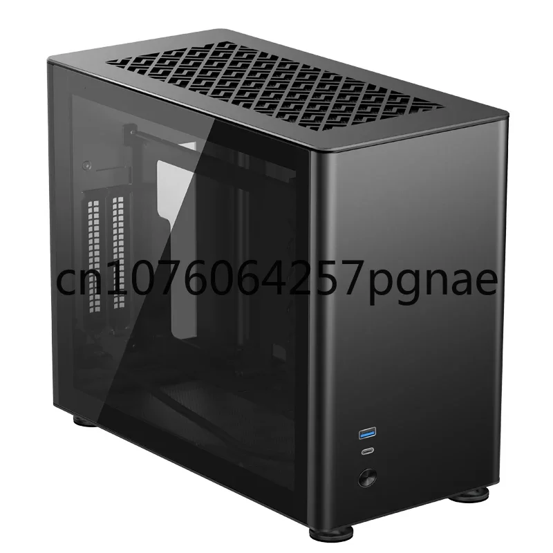 2023new JONSBO A4 MINI ITX Vertical Air Duct Tempered Glass Side Transparent Aluminum Mini Case