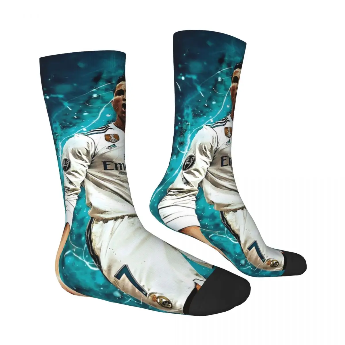 Football Cristianos Socks for Men Soccer Cr7 Accessories Socks Sweat Absorbing