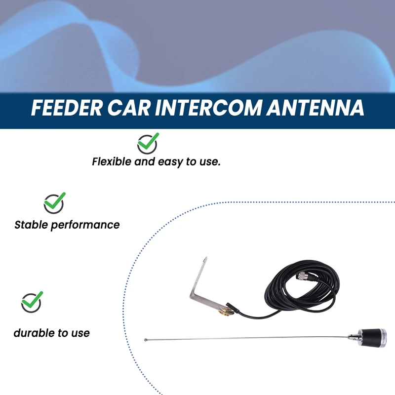 Автомобильная идентификация VHF UHF 144 МГц двухдиапазонная антенна с высоким коэффициентом усиления с RG58 фидерным кабелем