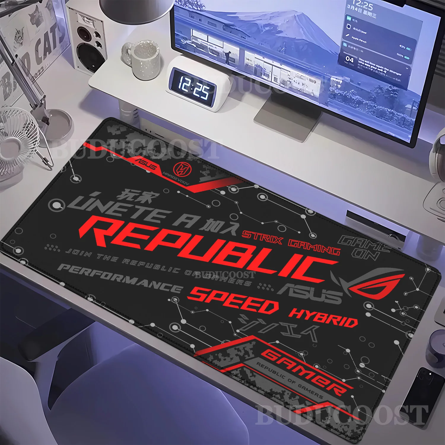 HD Printing Computer Gamer Office Oversized Table Mats Anime Asus Rog Mouse Pad XXL Gaming PC Keyboard Accessories Non-slip Play