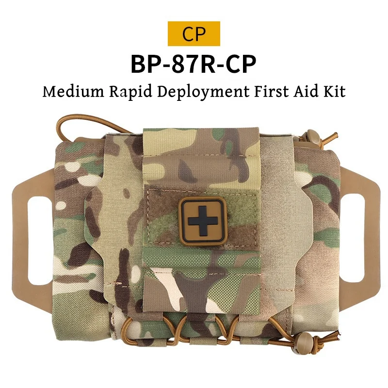 Kit de primeiros socorros ao ar livre, implantação rápida MOLLE, kit de sobrevivência de primeiros socorros