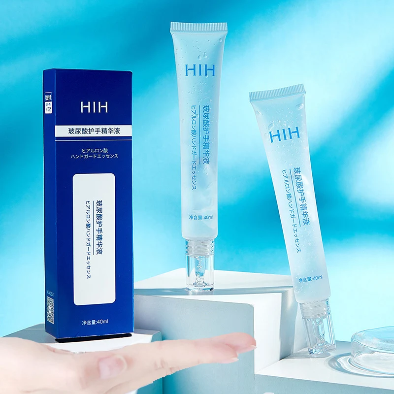 HIH-Crema de manos con ácido hialurónico, crema blanqueadora hidratante, reparadora, exfoliante, crema de manos coreana para el cuidado de la piel, 40ml