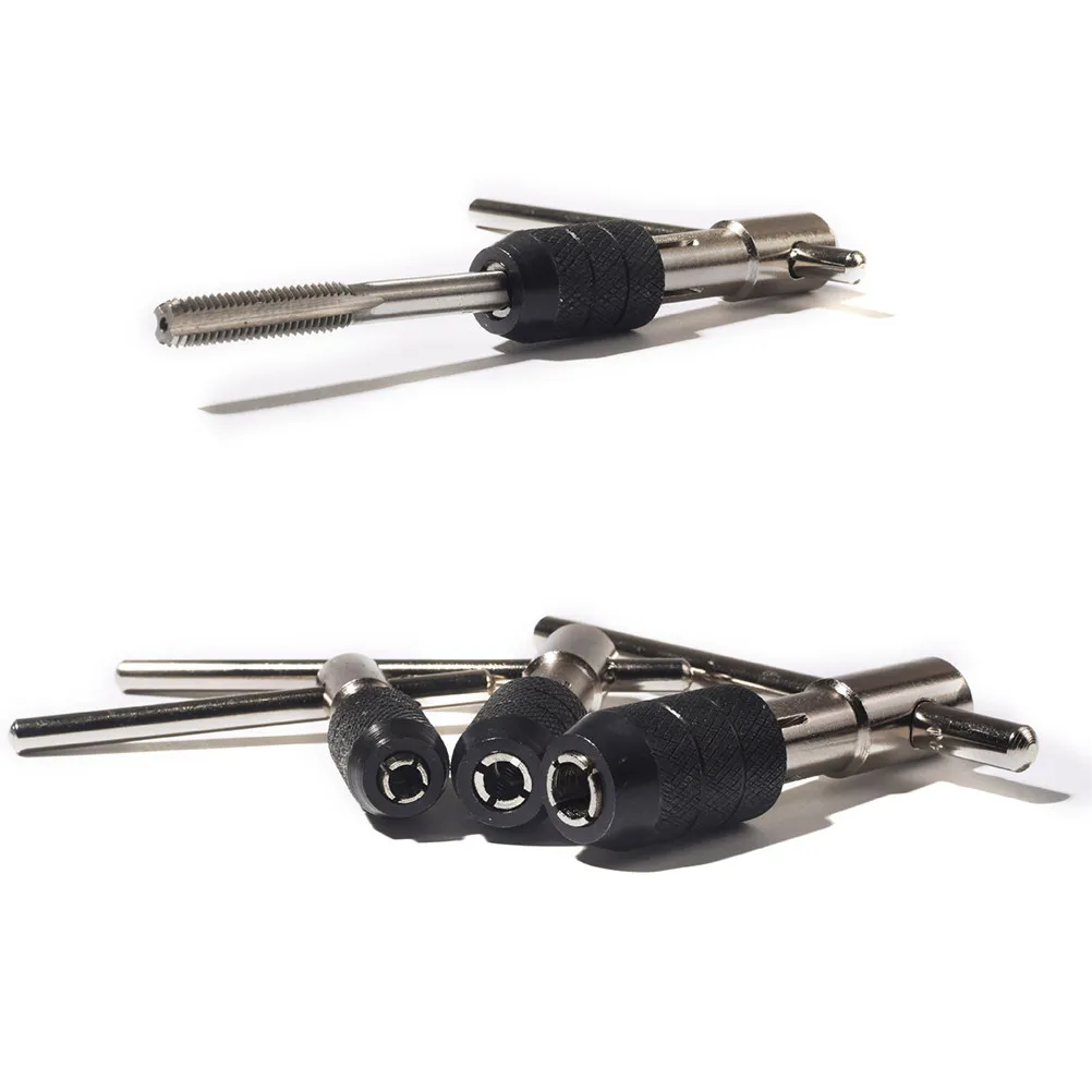 

Набор из 3-х усиленных Т-образных ключей-трещоток для метчиков с трехпозиционным редуктором, быстрое и эффективное действие трещотки для метчиков, включая левосторонние