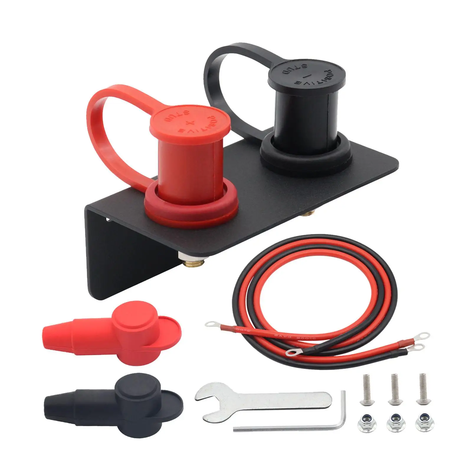 Remote Battery Terminals Set Battery Charger Posts for ATV RV Tractor