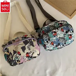 MINISO Disney Mickey Mini kreskówka lekka torba sportowo-rekreacyjna Crossbody