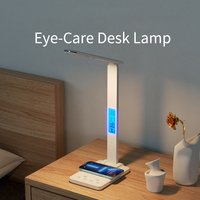 Intelligent Wireless Charging Desk Lamp Ceative Digitial Display LED Light Folding Clock Table Lamp