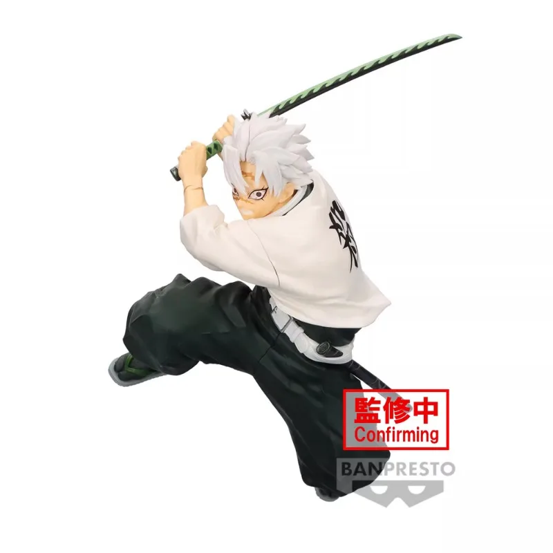 Bandai Original Banpresto Demon Slayer Vibration Stars Shinazugawa Sanemi PVC Anime Action Figure Model Collections Toy Gift