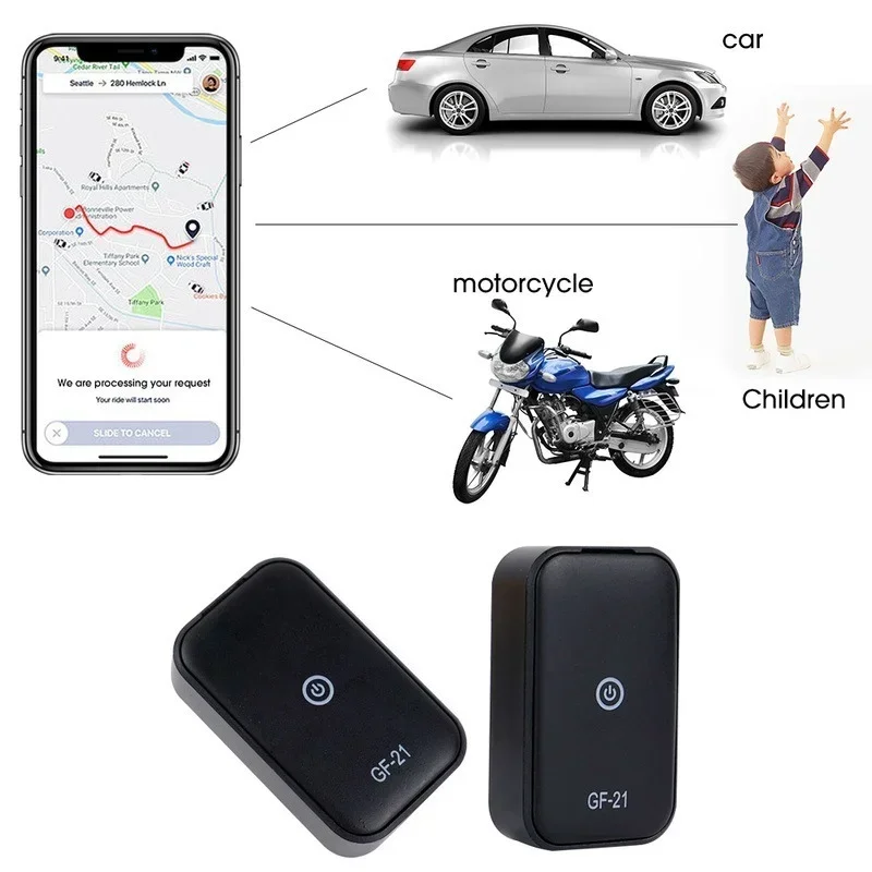 Nieuwe Gf 09 21 Mini Auto Gps Tracker Auto Gps Locator Huisdier Anti-Verloren Opname Volgapparaat Voor Kinderen Huisdieren Hond Kat Trackers