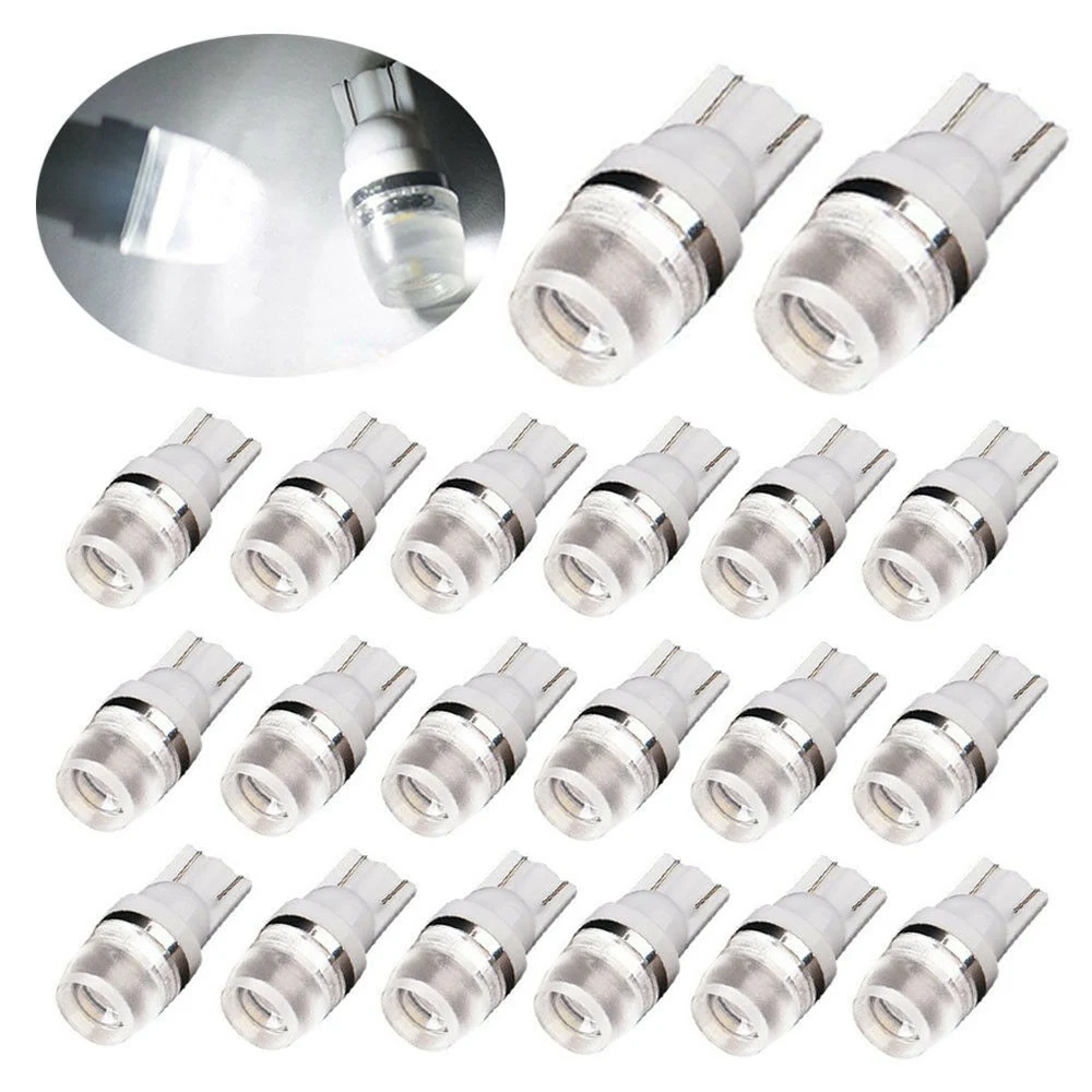 20Pc T10 Wedge Samsung High Power 1W LED Light Bulbs Xenon White 192 168 194