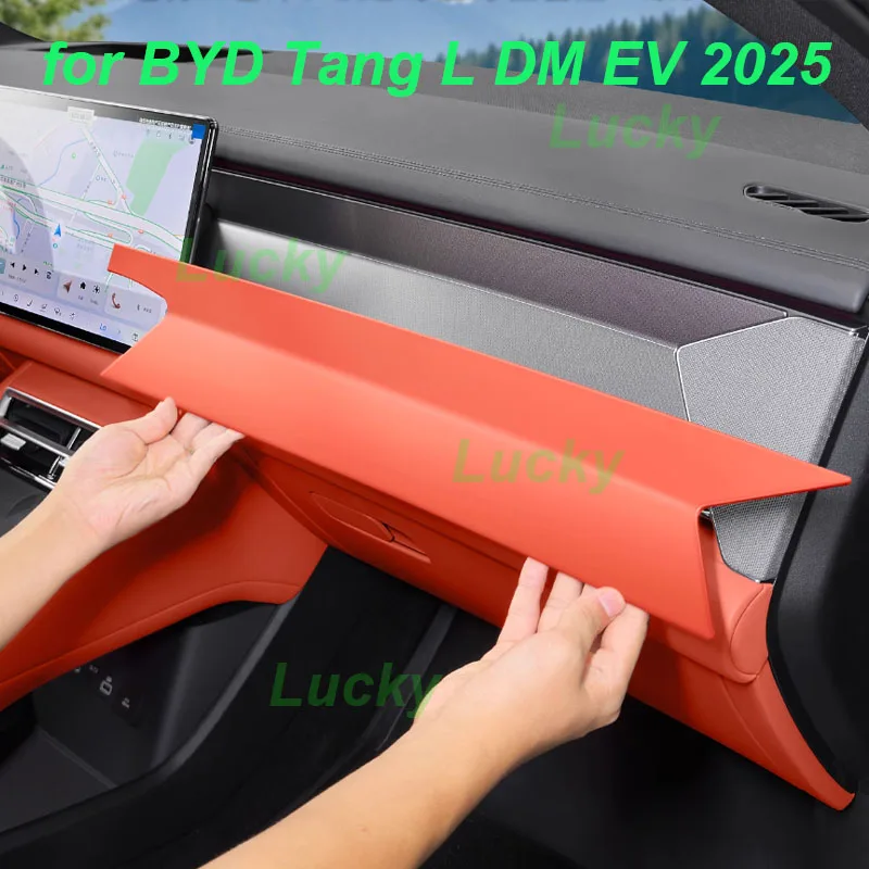 

For BYD Tang L DM EV 2025 Car Dashboard Panel Protective Trim Co-pilot Scratch-resistant ABS Cover Interior Accessories