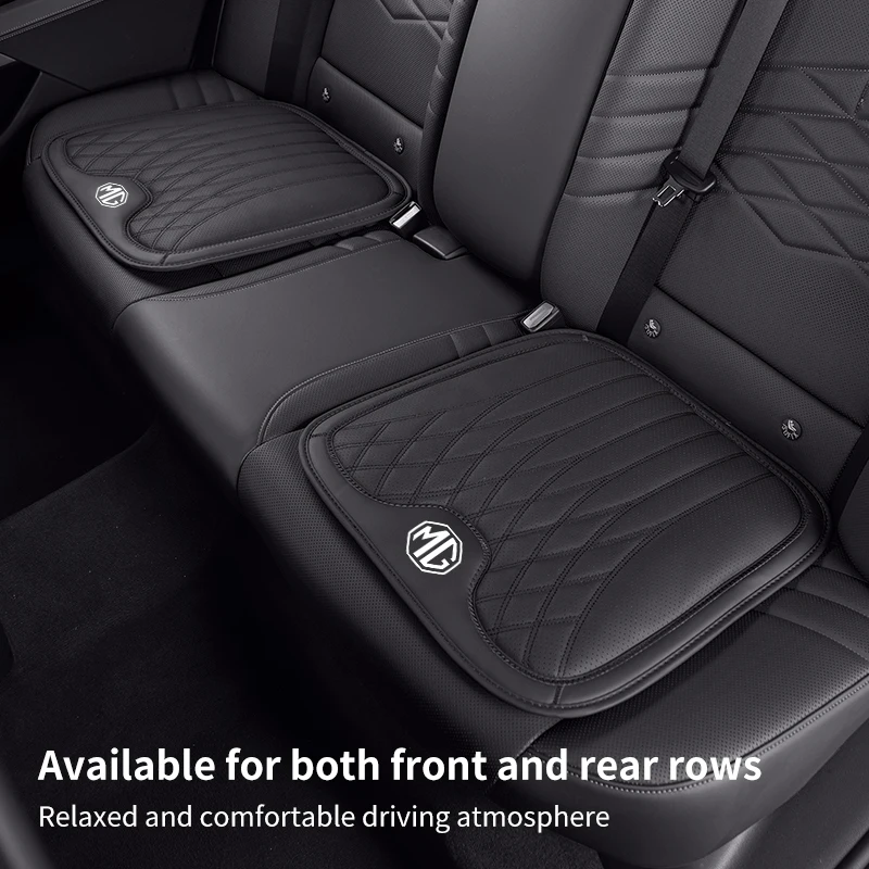 Car Seat Booster Cushion Leather Breathable Anti-Slip Mat For Morris Garages MG 3 5 6 7 HS ZS GS Hector TF GT ZR RX5 RX8 350