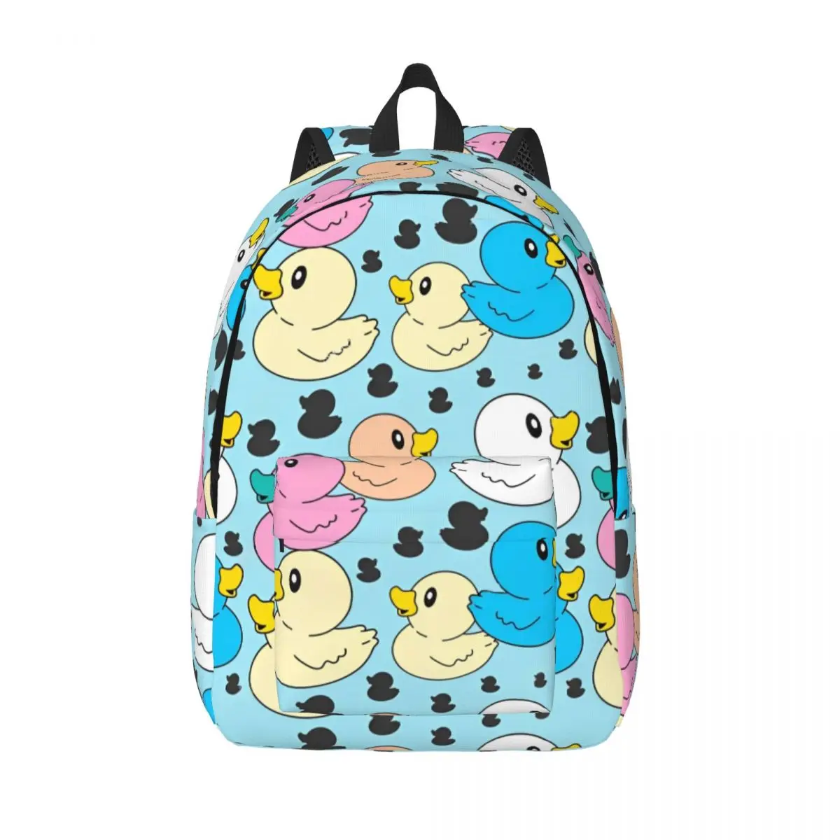 

Cute Duck Cartoon Backpack for Men Women Teenage Student Hiking Travel Daypack Laptop Canvas Bags with Pocket