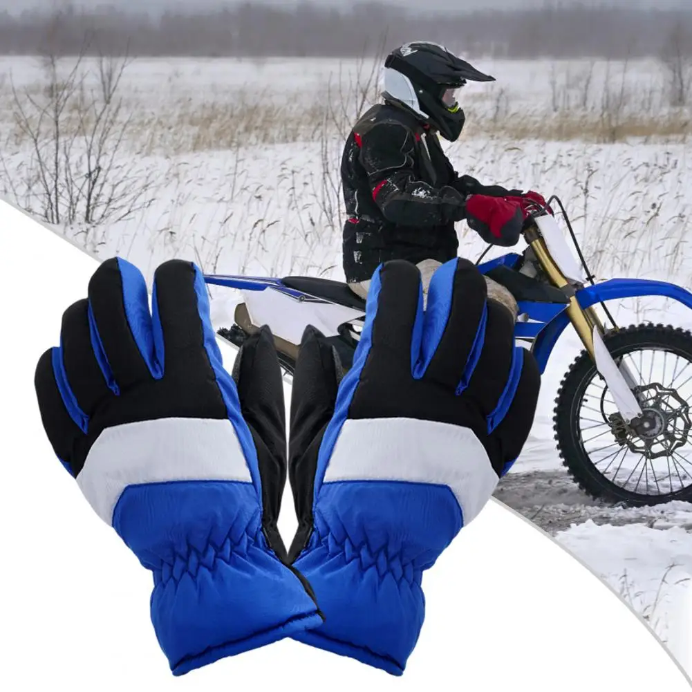 Guantes resistentes al agua para hombre y mujer, guantes antideslizantes de dedo completo para deportes al aire libre, 1 par