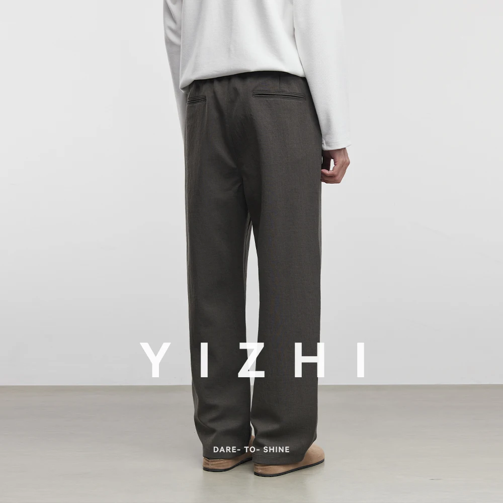 Fashion Men's Casual Pants 2025 Spring and Autumn New Straight Pants Sportswear Pants Loose Wide-leg Pants Men's Casual Pants