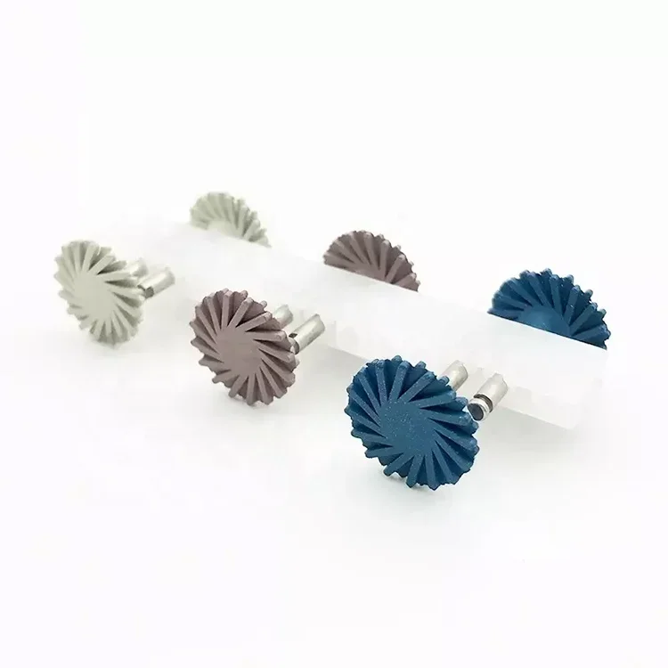 Zogear 6pcs Rubber Diamond Composite Polisher Kit for Low Speed Handpiece