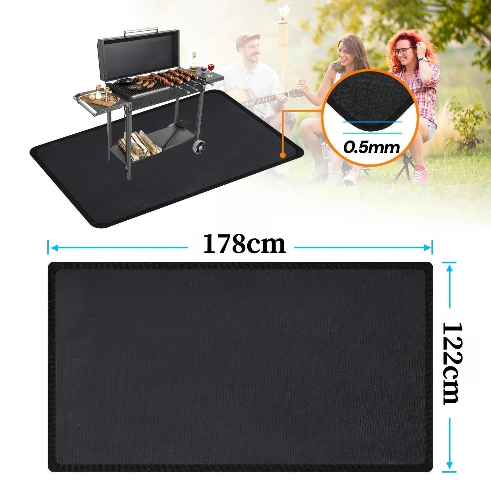 Variant: Black-122x178cm