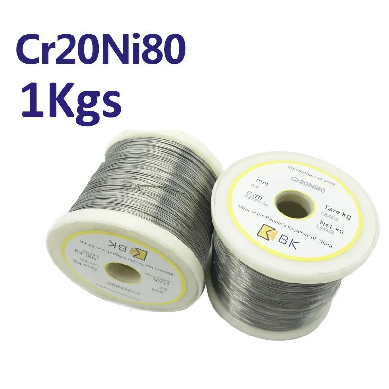 1kg Cutting Foam Resistance Heating Wires Cr20ni80 Heating Wire 0.1mm-4.0mm Nichrome Wire Industry