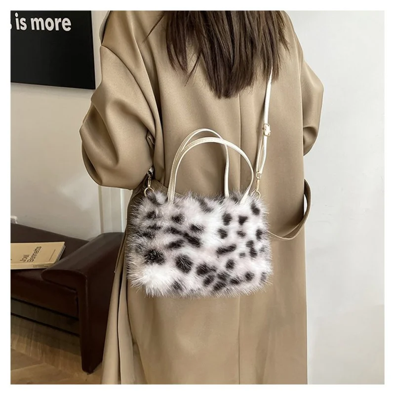 

Fashion-Forward Ladies Handbag Crafted From Ocelot-Print Leather Featuring High-End Liechtenstein Lightweight Soft Modern Look