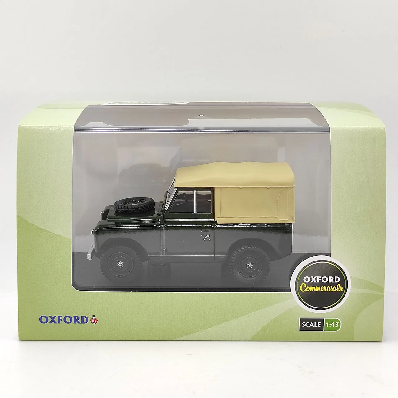 

Diecast OXFORD 1:43 Scale Land Rover Series II SWB Canvas Bronze Green Alloy Car Model Collectible Toy Gift Souvenir Display