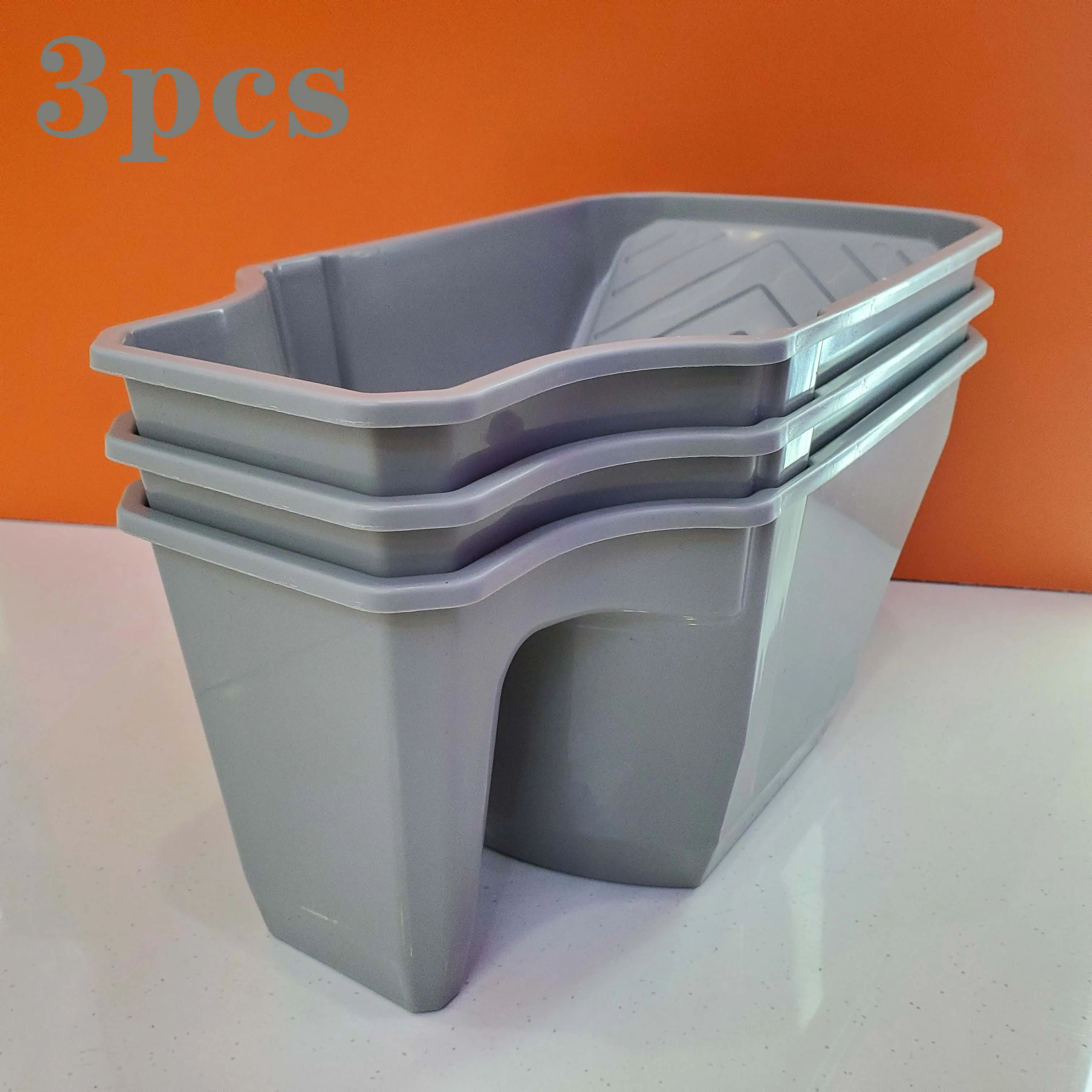 3pcs Hand-Held Paint Cup Paint Bucket 1L Labor-Saving and Convenient Integrated Paint Bucket Tool for Smooth Construction