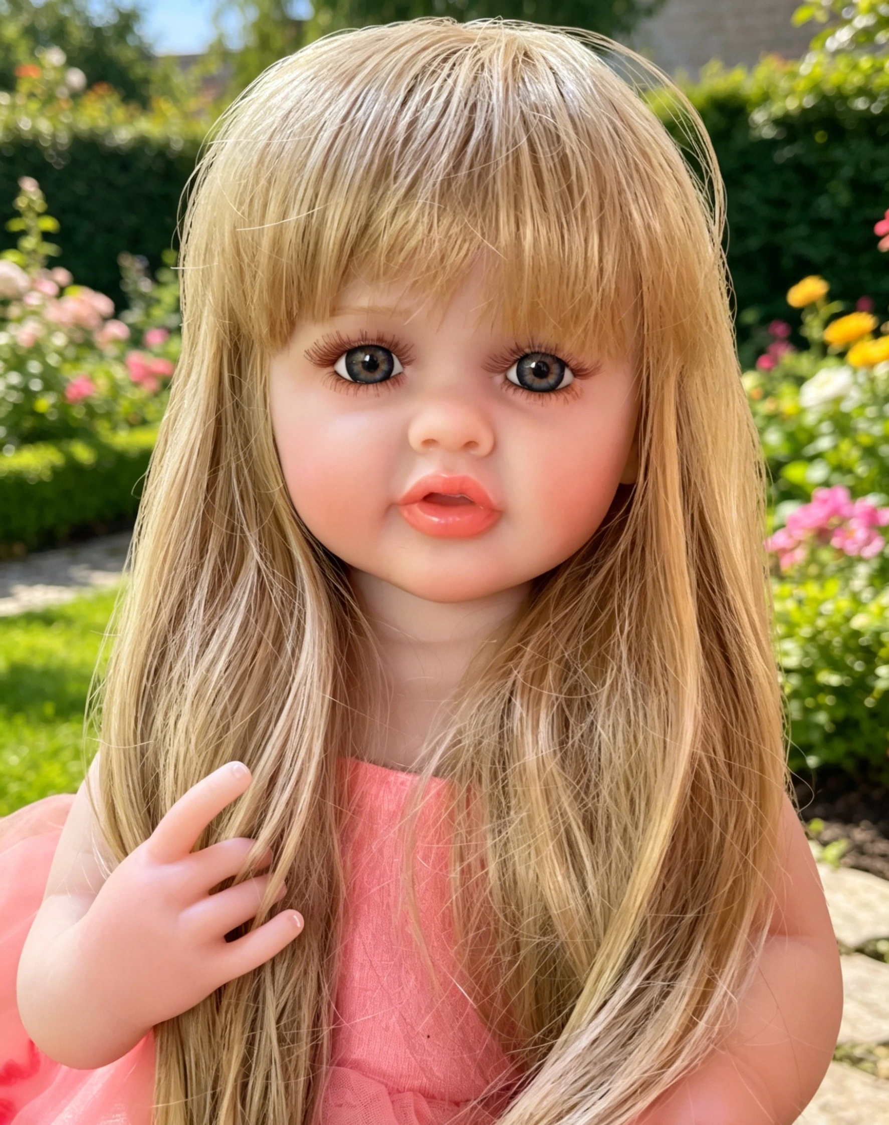 

Saskia 22 Inch Betty Lovely Reborn Baby Dolls Handmade Painted Realistic Newborn Baby Doll Toy
