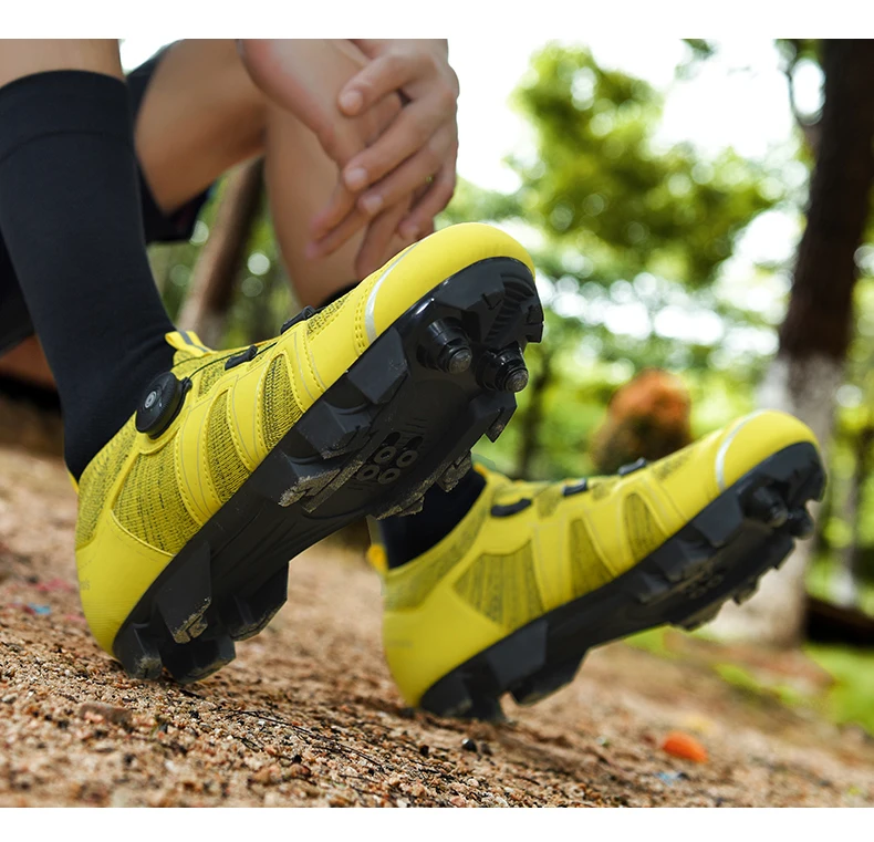 Männer MTB Radfahren Schuhe Atmungsaktive Stollen Rennrad Schuhe Racing Geschwindigkeit Turnschuhe Frauen Mountainbike Schuhe für Shimano SPD SL – Detail 22