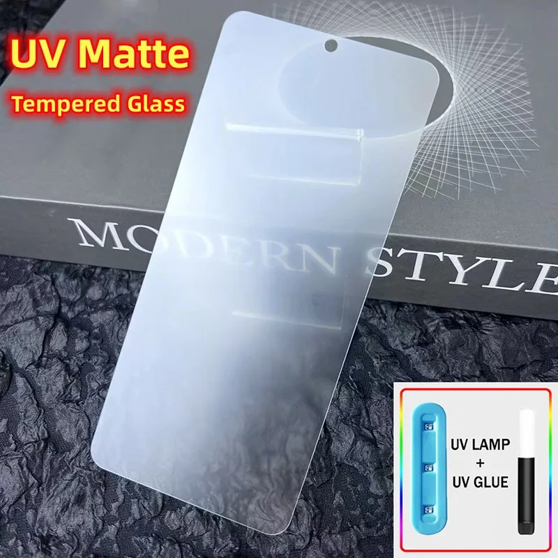 

Matte Tempered Glass For Oneplus 11R 11 Pro 10 ACE 2 7 7T 9pro 11pro 10pro UV Liquid Glue Screen Protector oneplus 8 9 10 11 pro