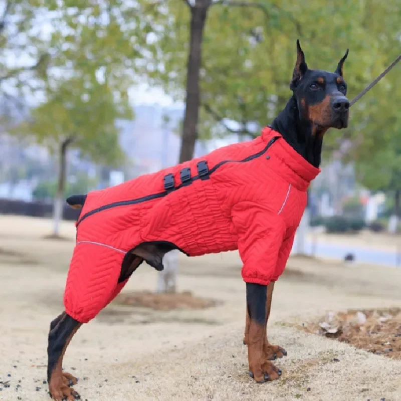 Winter Dog Clothing Jumpsuit Small Big Large Dog Costume Poodle Schnauzer Samoyed Border Collie Husky Golden Retriever Clothes