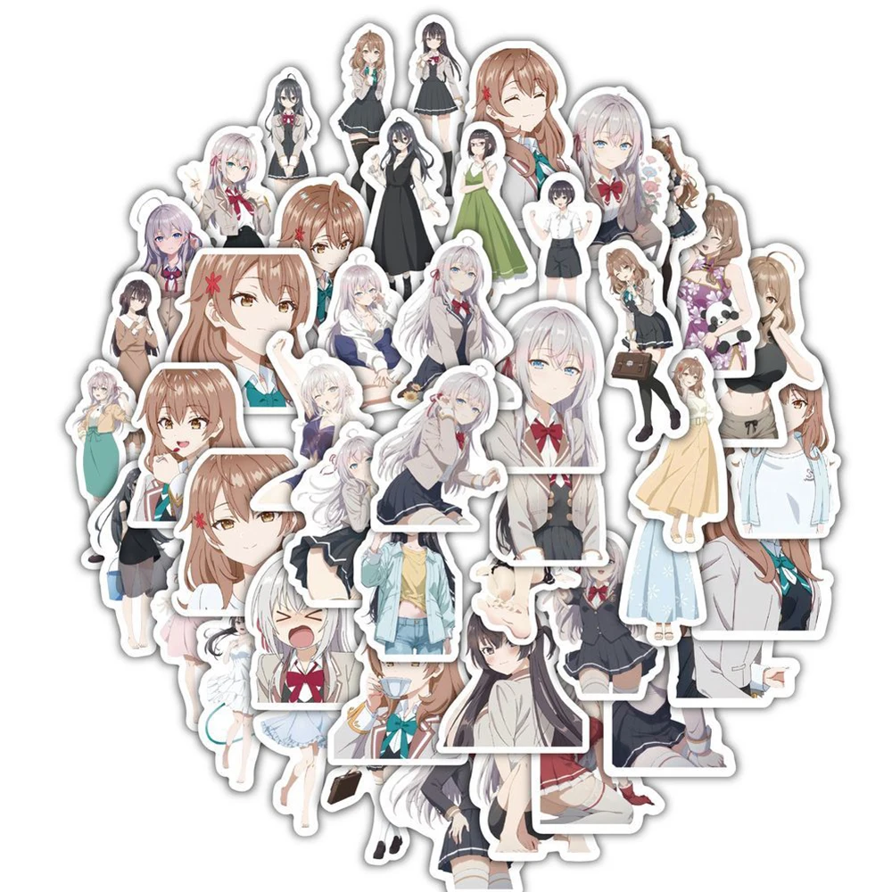 10/30/60pcs Alya Sometimes Hides Her Feelings in Russian Stickers Anime Decals DIY Scrapbook Laptop Phone Cute Cartoon Sticker