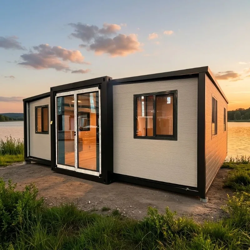 Custom 20Ft 40Ft Prefabricated Mobile Granny Flat Expandable Container House Bathroom Kitchen Prefab Shipping Portable Tiny Home
