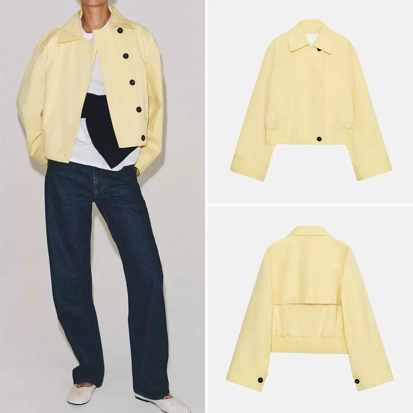 

Women's Fashion Long Sleeve Jacket Outerwear 2026 New Summer Style Tailored Coat ZADATA Standard Fit Short Outerwear