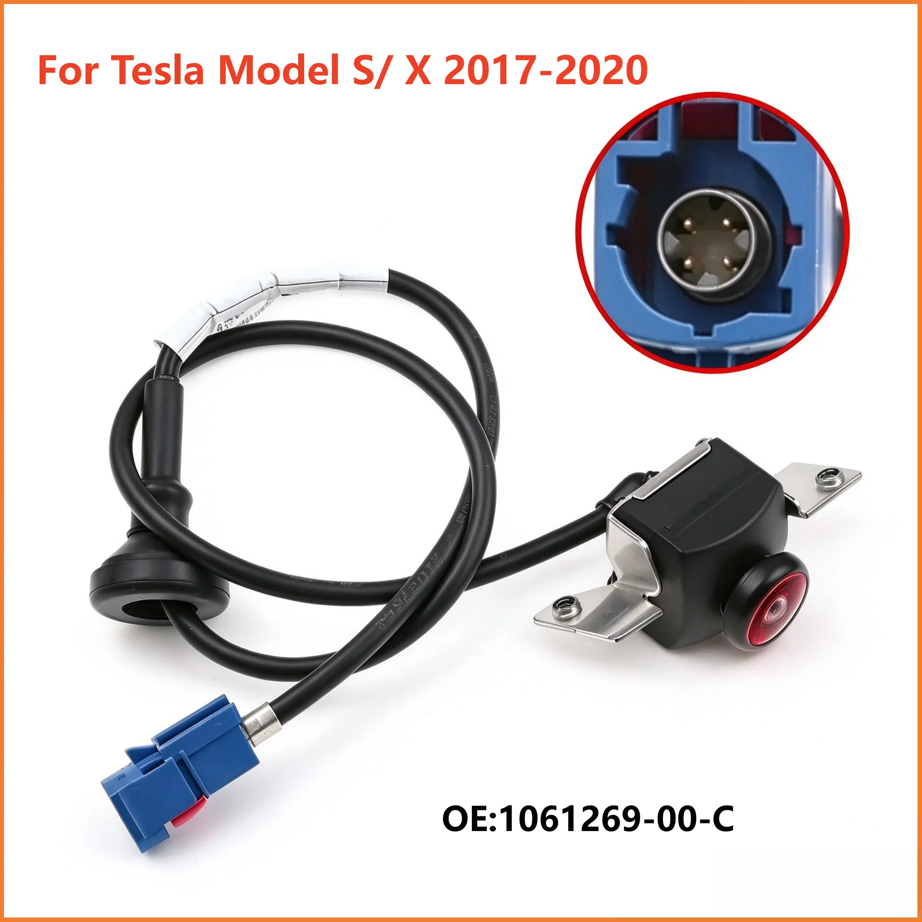 For Tesla Model S X 2016 2017 2018 2019 2020 Reverse Parking Rear View Camera OE 1061269-00-C 106126900C Auto Backup Camera Part