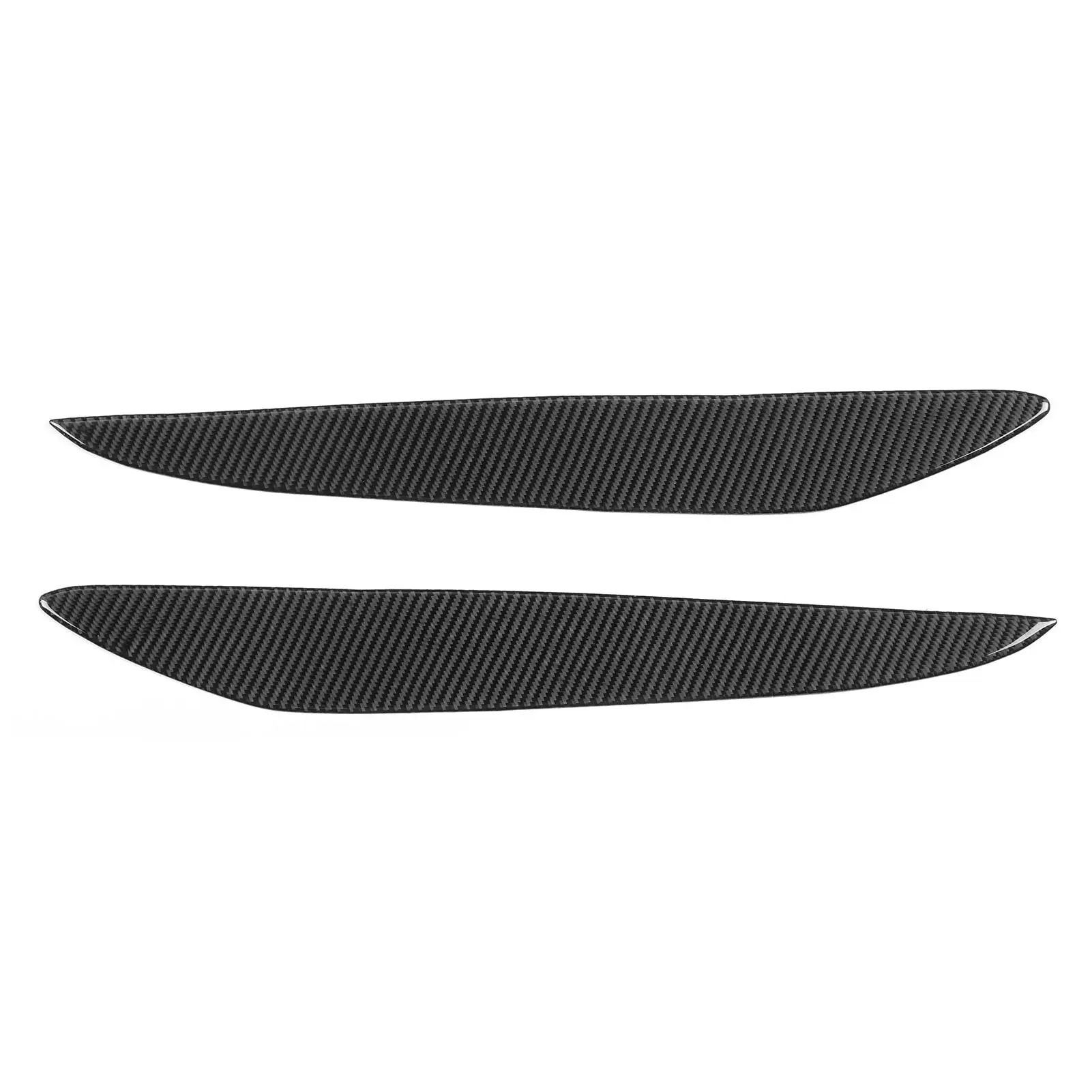 2pcs Carbon Headlight Eyebrow Eyelid Cover Wear Resistant Fit for Mazda 3 2010 2011 2012 2013