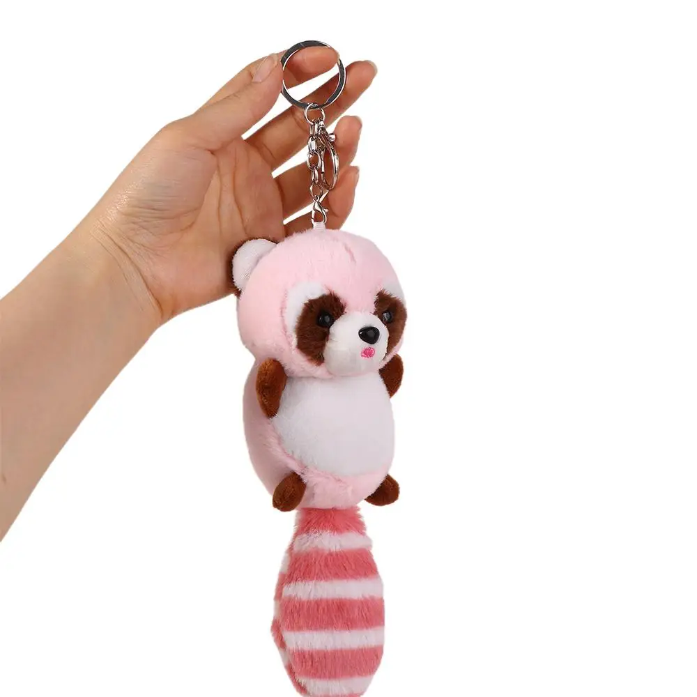 Pendant Bag Pendant Backpack Pendant Exquisite Stuffed Animal Toys Plush Keychain Raccoon Plush Pendant Raccoon Plush Keychain