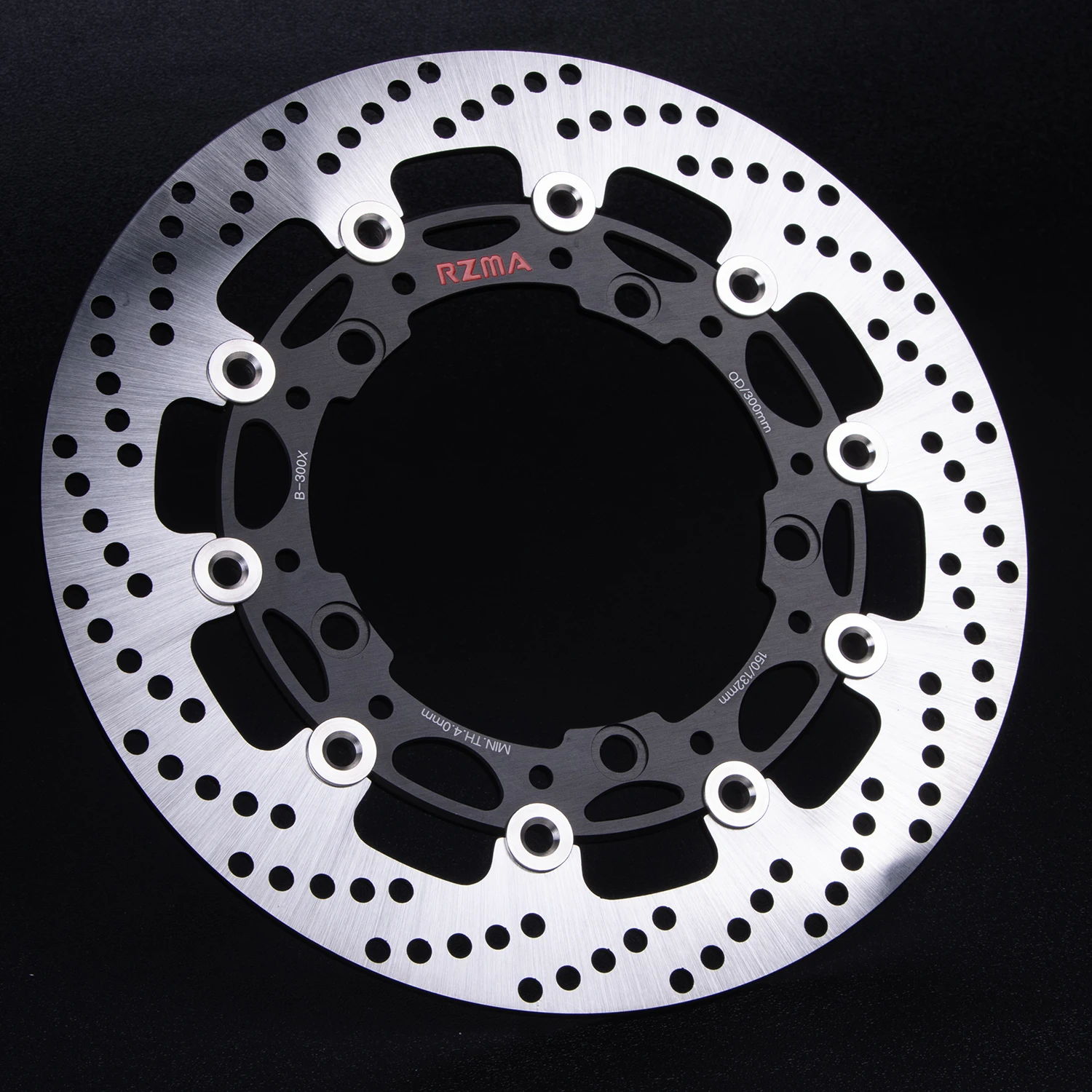 

Плавающий передний тормозной диск для Yamaha XMAX 250/300 2023-2026, 300 мм, 88 мм PCD, прямое крепление болтами