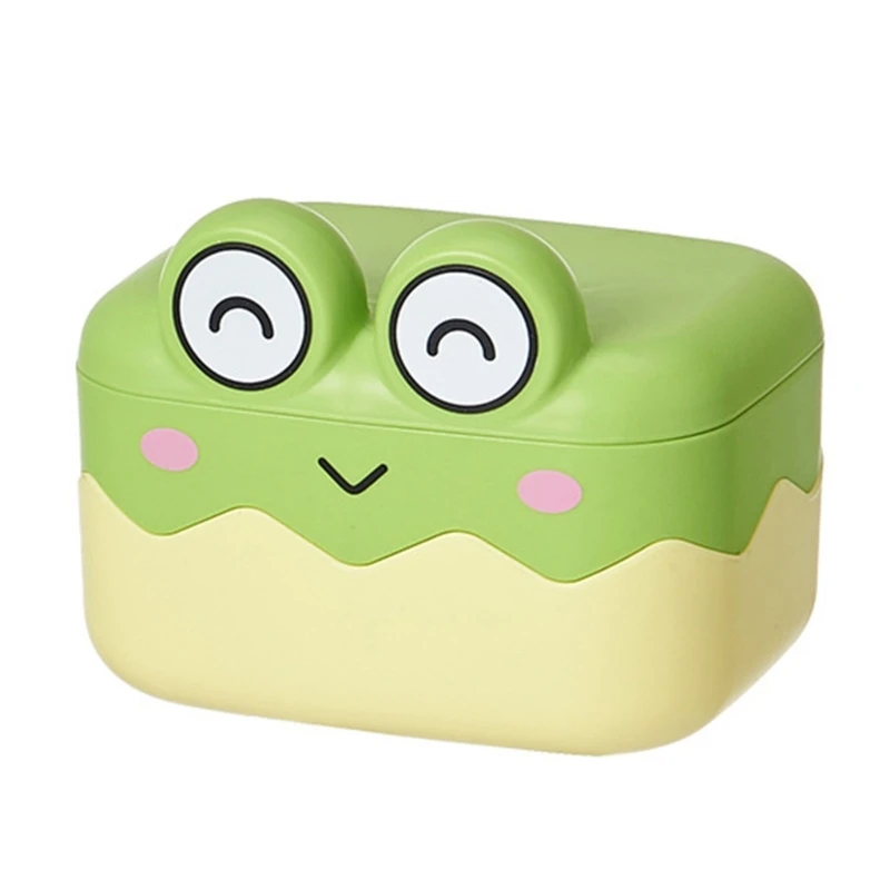 

Covered Soap Dish Soap Container for Bathroom Kitchen Storage Space Saving