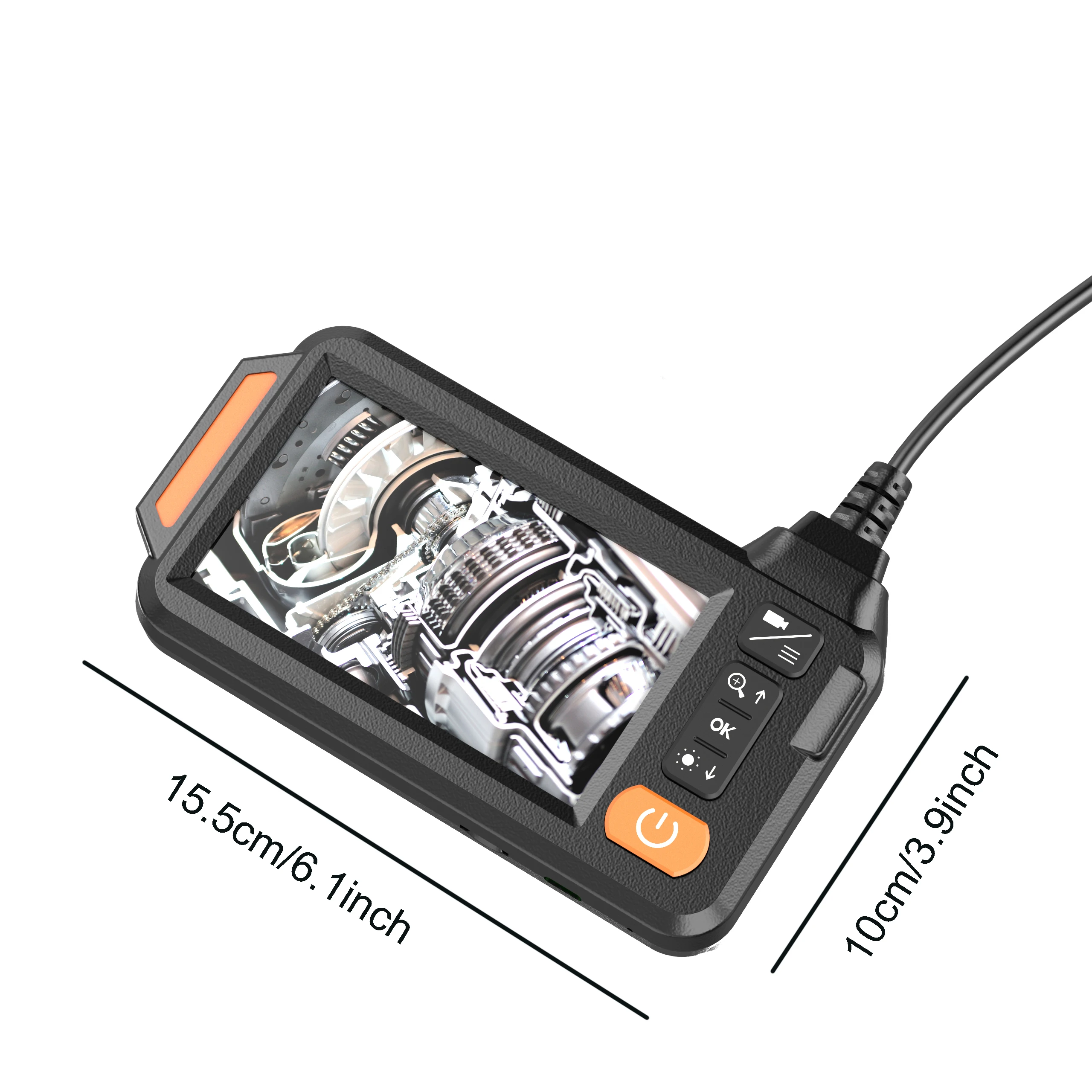 High-Resolution 1920*1080P 4.3 Inch LCD Screen 2/5/10m Line Length IP67 Waterproof Front Side Camera Sewer Borescope