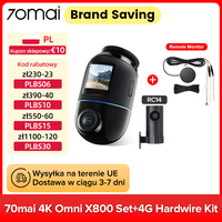70mai X800 4K Dash Cam Omni 360° Remote Control Supercapacitor DVR with AI Motion Detection ADAS GPS Voice Control Ship from EU