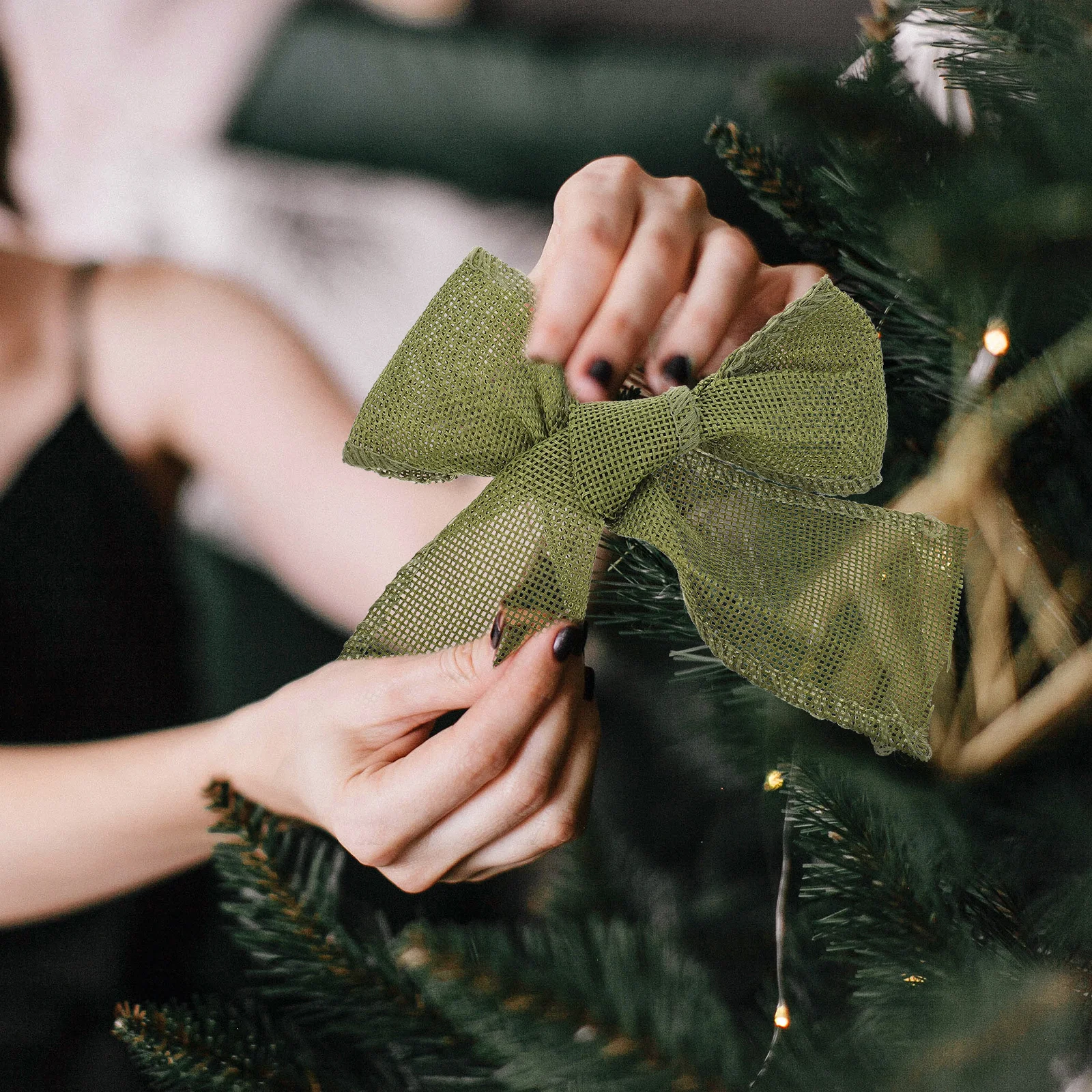 

5 Rolls Christmas Ribbon Multi-Function Wrapping Ribbon for Holiday Crafts Tree Ornament Decorating Family Gathering Celebration