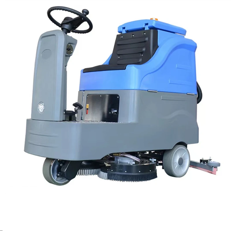 Factory shopping mall floor washing truck supermarket electric sweeper seat driving floor washing machine