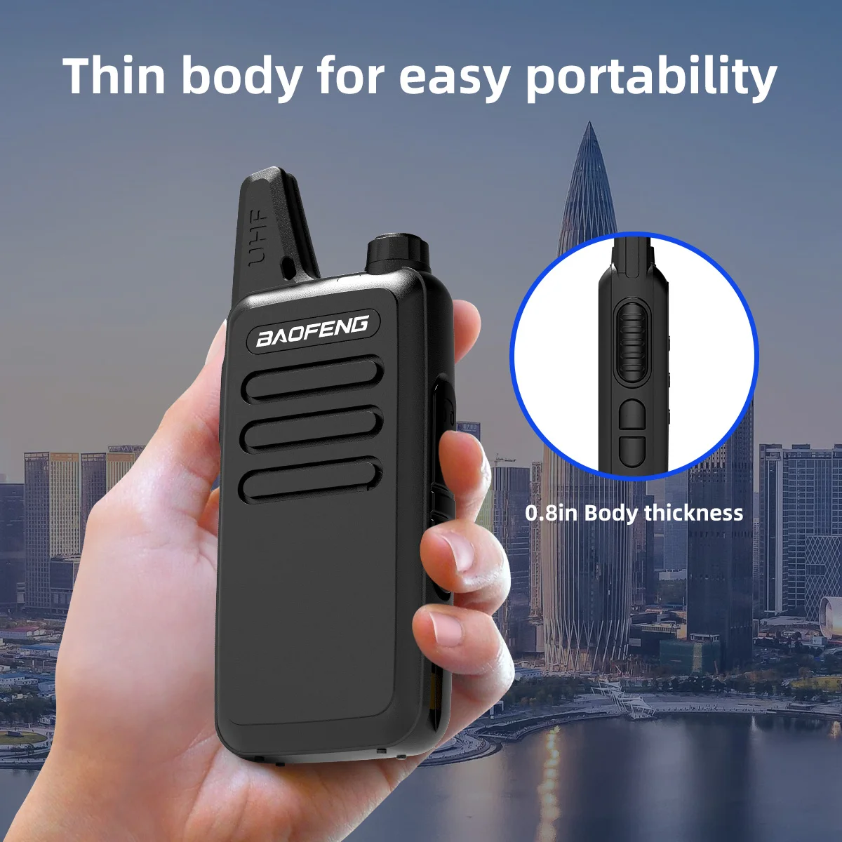 BAOFENG-Walkie Talkie de longo alcance atualizado para adultos, rádios recarregáveis de 2 vias, BF-888S, T20, fone de ouvido Mic