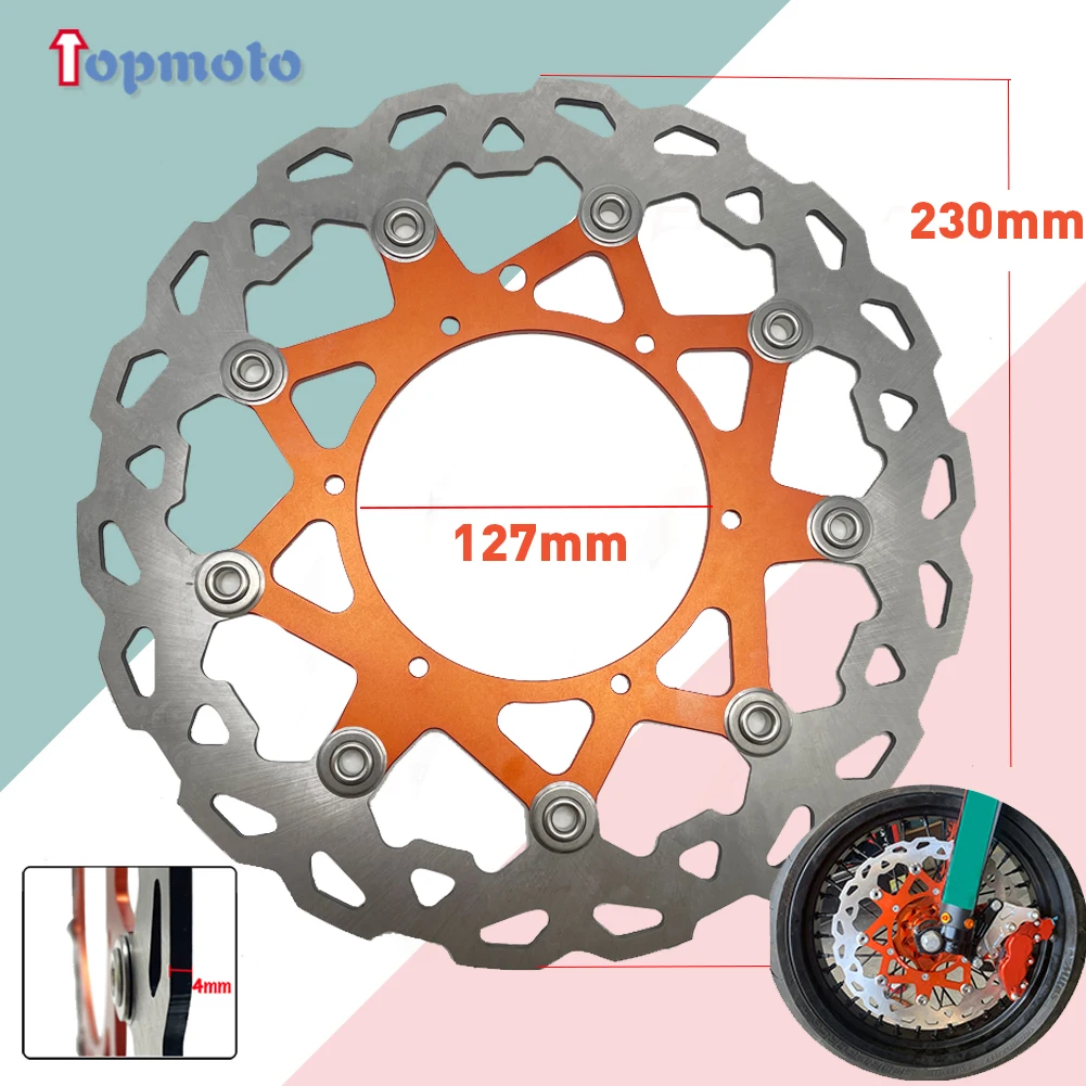 

320mm Oversize Front Floating Brake Disc Rotor Stainless Steel Carrier For KTM 125-450 SX XC 125-530 EXC XC-W Motorcycle