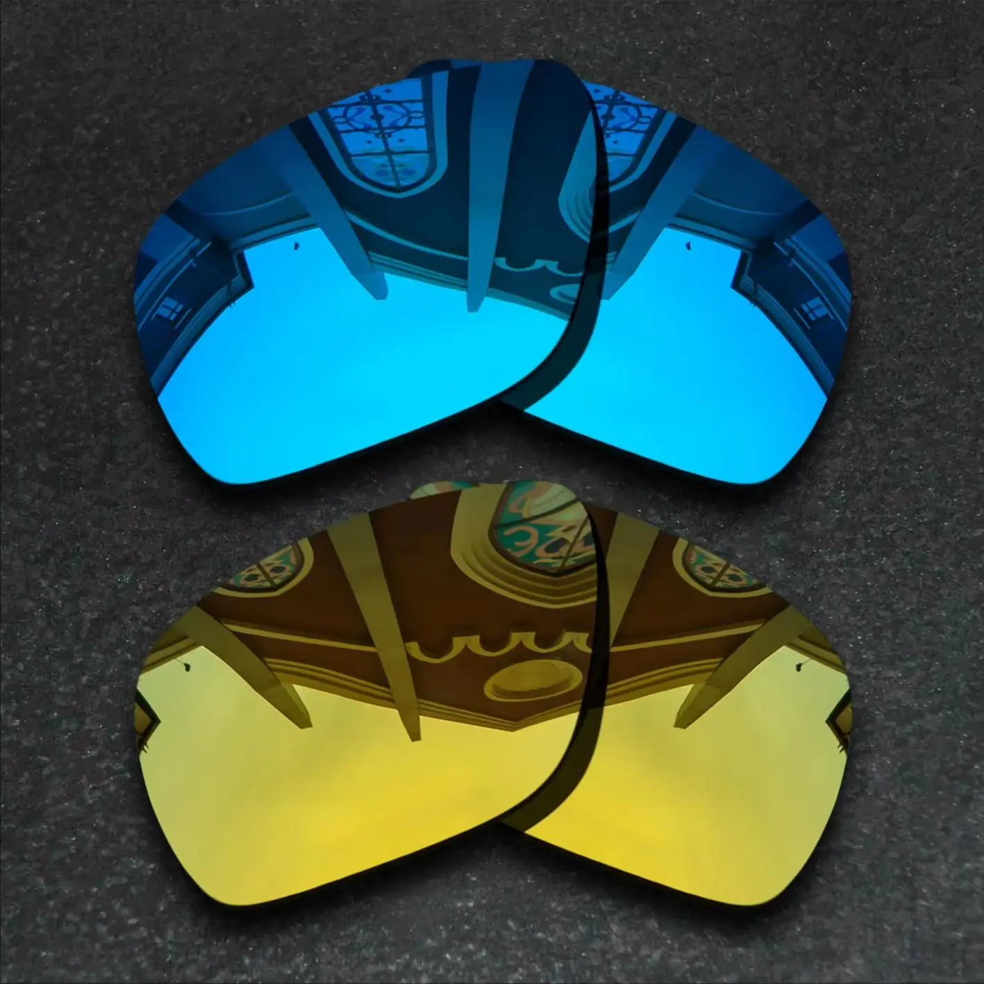 

Sky Blue&Yellow Golden Sunglasses Polarized Replacement Lenses for Oakley Dispatch 1