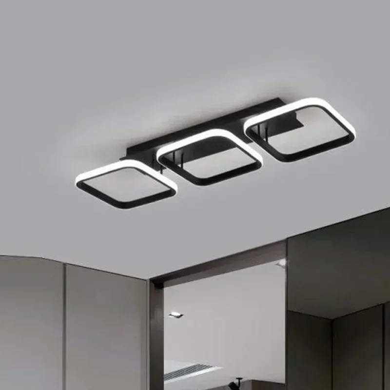 Imagem -04 - Modernas Luzes de Teto Led Lustres para Corredor Corredor Quarto Sala de Jantar Decoração de Casa Luminárias Interiores Brilho